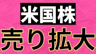 米国株。急速な売り拡大で下落。でも安心していい理由。