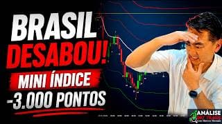 BRASIL DESCOLA DO MUNDO! Mini Índice Cai 3.000 Pontos com Medo Fiscal