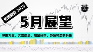 【老貓觀察】2025年5月展望：美股大盤、黃金原油貴金屬、大宗商品期貨、加密市場等回顧與分析 | 老貓與指標