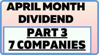 7 Companies dividend details || Dividend out in April 2026 | Latest dividend list