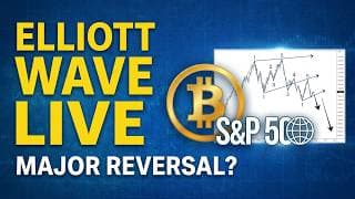 Elliott Wave Webinar: SP500 Can Fall To 7000-7200; Bitcoin Major Support At 50k  #Elliottwave