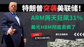 【美股】特朗普换帅美联储引爆华尔街！ARM两天暴涨31%，IBM彻底起飞，资金疯狂撤离英伟达？AI新主线正式诞生！#美股 #美股分析 #董先生美股说 #arm #ibm #美联储 #arm #美光