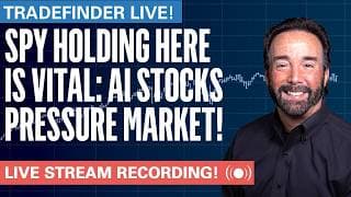 TradeFinder LIVE! SPY Holding Here is VITAL: AI Stocks Pressure Market! #stocks #elliottwave