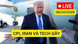 🔴CHỨNG KHOÁN MỸ 06/10: CPI 4.2%, MỸ BOM IRAN, TECH GÃY TIẾP?