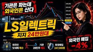 [LS일렉트릭 주가 전망] 떨어지는데 외국인은 산다? LS일렉트릭 수급 줄다리기 #LS일렉트릭