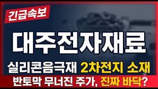 [대주전자재료 주가전망] 무너진 이차전지 소재주, 오늘 이 자리가 진짜 바닥일까 #대주전자재료 #대주전자재료주가 #대주전자재료전망