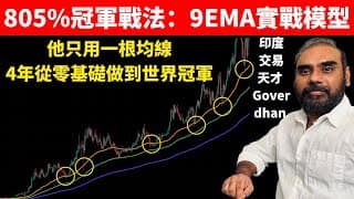 世界冠軍只用一條移動平均線｜805%交易戰法完整拆解