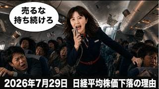 【知らないと損】日経平均が下がった本当の理由3つ！50代60代が暴落でやってはいけないこと。「売るな！」