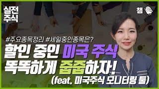 할인 중인 미국 주식?! 똑똑하게 줍줍하기 😎 주요 종목 최근 수익률 총정리