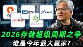 存储超级周期之争！谁是2026最大赢家？持有这四家超级存储公司你一定要知道的事,必看!MU,SNDK,WDC,STX,PSTG,NVDA#trading #投資 #美股