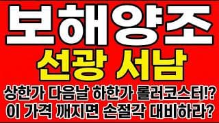 [보해양조 주가전망] 상한가 다음날 하한가 롤러코스터!? "이 가격 깨지면 손절각 대비하라"