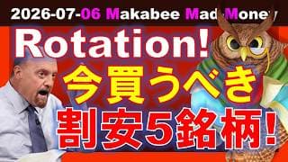 【米国株】ローテーション相場で今拾うべき割安５銘柄！無差別売りの巻き添え株！【ジムクレイマー・Mad Money】