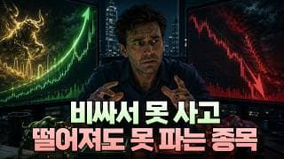 비싸서 못 사고, 떨어져도 못 파는 종목
