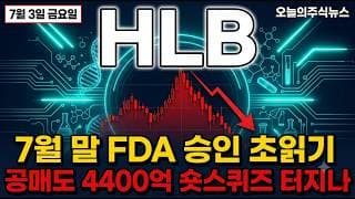[HLB 주가 전망] 리보세라닙 승인 vs 세 번째 CRL, 운명의 7월 여기가 바닥인가 #HLB주가전망 #HLB목표가 #HLB