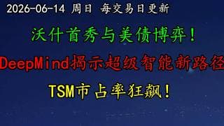 美股 沃什首秀与美债博弈！DeepMind揭示超级智能新路径！利好！TSM市占率狂飙！INTC咸鱼翻身了！MSFT、NVDA、HOOD、PANW、CRWV、GOOG、QCOM