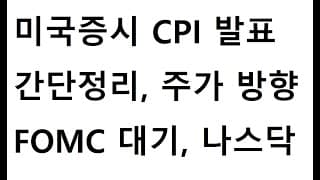 미국증시 CPI 소비자물가지수 발표 간단정리, 주가 방향은? 미주올 예상, FOMC 대기, S&P500 나스닥, TNA ETF 익절 완료, TQQQ, SOXL, SQQQ, SOXS