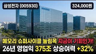 [삼성전자] 38만 신고가 후 -4% 조정 - 목표가 45만·마이크론 호실적, 지금이 눌림목인가? #삼성전자
