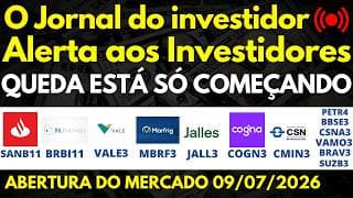 ALERTA BRBI11 MBRF3 VALE3 SANB11 JALL3 COGN3 CMIN3 BBSE3 CSNA3 PETR4 VAMO3 BRAV3 RECV3 CSAN3 SUZB3