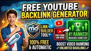 YouTube Backlink Generator | How to Create Backlinks for YouTube Videos | #youtubebacklinkgenerator