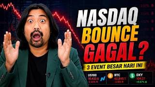 🚨Nasdaq Bounce Gagal? Bitcoin terus jatuh..