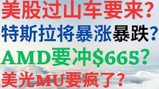 美股1191|美股过山车行情要来?特斯拉将暴涨还是暴跌?AMD要冲$665?美光MU要疯了?#tsla #amd #mu #美股 #美股分析 #drmikeinvest