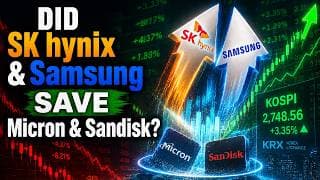 Did Sk Hynix & Samsung Save Micron & Sandisk? KOSPI stock market