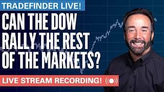 TradeFinder LIVE! Can the Dow Rally the Rest of the Markets?  #stocks #elliottwave