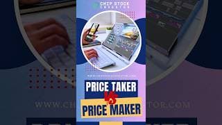 A price taker means you’re always late. A price maker means you understand what drives demand.