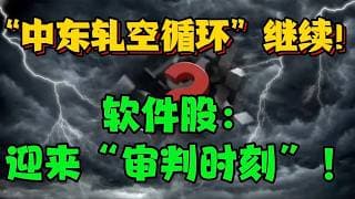 “中东轧空循环” 继续！软件股：迎来“审判时刻”...！
