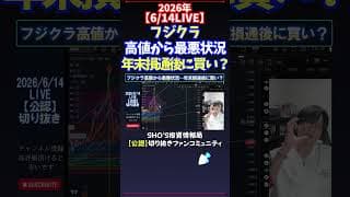 【6/14LIVE】フジクラ高値から最悪状況年末損通後に買い？ #日経平均株価 #投資