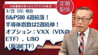 S&P500 4週続落！半導体指数は2週続伸！オプション：VXX（VIXのETF）、USO（原油ETF）【アメリカ株】