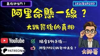 💥阿里巴巴 (9988+BABA) 暴跌背後：技術圖表泄露左乜嘢危險訊號？😱散戶千祈唔好做錯一步！