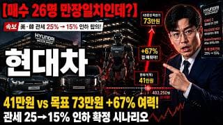 [현대차 주가 전망] 신저가 403,250원 47% 조정 후 저점 재시험 #현대차