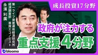 【永濱利廣】成長投資17分野の期待と現実 — 国はどこに賭けるのか?