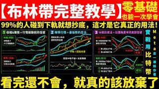 布林帶最完整教學｜一支搞懂布林帶是什麼、怎麼用、90%人都用反的趨勢神器