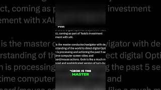 Elon Musk's AI Masterplan: Tesla, SpaceX & Grok #shorts