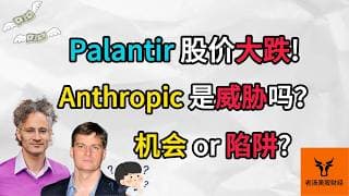 Palantir股价大跌! Anthropic是威胁吗? 这是机会 or 陷阱?【美股分析】