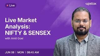 🔴 Live Market Analysis: NIFTY & SENSEX | 08th Jun 8:45 AM | Amit Goel | Upstox