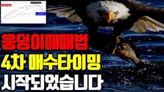 ⚠️ 1년만에 웅덩이매매법 4차 매수타이밍이 시작되었습니다. 선택이 미래를 만듭니다. 오늘 영상 꼭 보세요