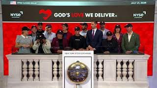 God's Love We Deliver Rings The Closing Bell®