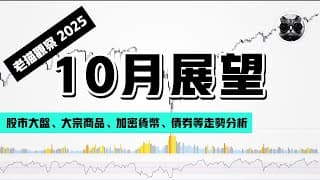 【老貓觀察】2025年10月展望：美股大盤、黃金原油貴金屬、大宗商品期貨、加密市場等回顧與分析 | 老貓與指標