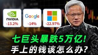 七巨头暴跌5万亿，手上的票该怎么办? 解析七巨头长线捡便宜的底层逻辑，附英伟达、微软、谷歌破位后的保命指南! NVDA,MSFT,GOOG #trading #投資 #美股