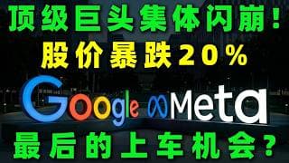 顶级巨头集体出现大幅回撤，股价暴跌超20%，在情绪快速释放、市场从一致乐观转向分歧之后，这会是新一轮行情启动前最后的上车机会吗？GOOGL,META#美股 #投資 #熱門 #trading #广告