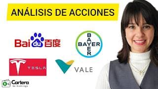 ANÁLISIS TÉCNICO DE ACCIONES PARA NO PERDER DINERO: BAIDU, BAYER, VALE y TESLA