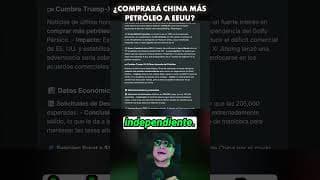¿Compará china más petróleo a EEUU? #trading
