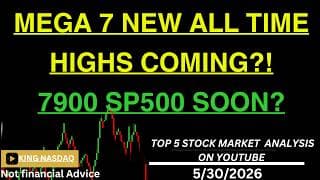 MEGA 7 NEW ALL TIME HIGHS COMING?! 7900 SP500 SOON?? Apple Tesla msft google nasdaq qqq stock charts