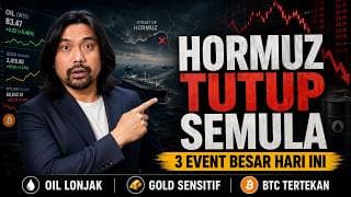 ⚠️Hormuz Ditutup Lagi; Oil Melonjak, Nasdaq & Bitcoin Mula Tertekan
