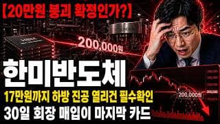 [한미반도체 주가 전망] 20만원 붕괴, 하방 진공 열렸다? 대응 총정리 #한미반도체