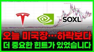 오늘 미국장... 하락보다 더 중요한 힌트가 있었습니다. (테슬라 엔비디아 SOXL 오라클 AMD 아이렌 팔란티어테크