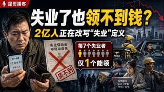 失业了也领不到钱？中国2亿人正在改写“失业”定义【昆哥播客】